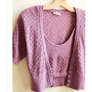 Free People cardi & tank set